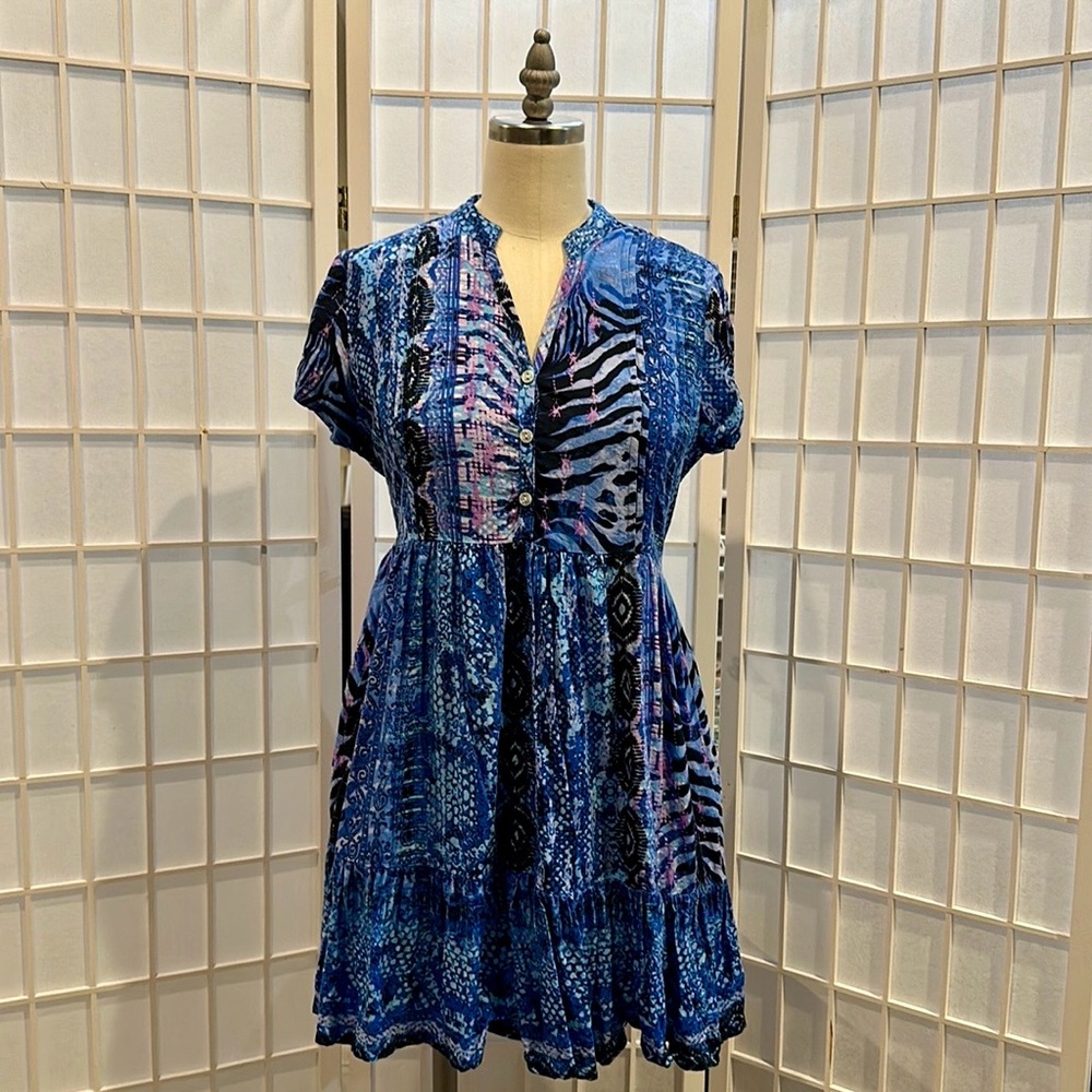 Summer boho mini dress